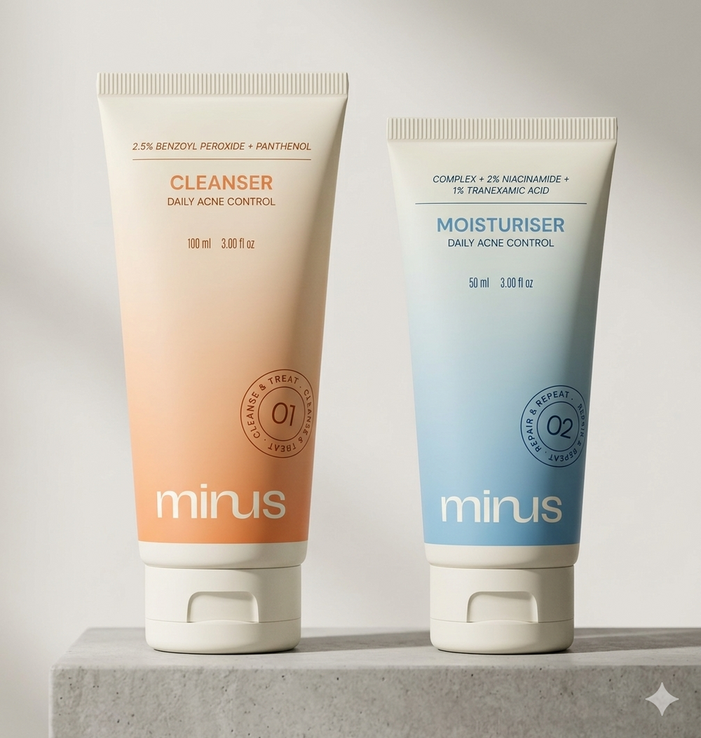 2-Step Acne Routine (Cleanser+Moisturizer)